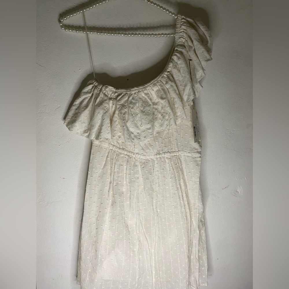 Rebecca Taylor White dress Asymmetrical Ruffled Sundress mini - Picture 11 of 13